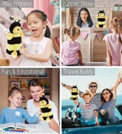 DolliBu Honeybee Plush Hand Puppet For Kids - Soft Plush Stuffed Animal Hand Puppet Toy For Puppet Show Games Puppet Theaters For Kids, Adult Cute Puppets Educational Toy To Teach Children & Toddlers -Folkmanis Toys Shop 51IwpHkWRoL