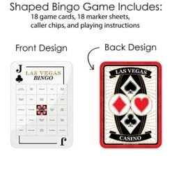 Big Dot Of Happiness Las Vegas - Bar Bingo Cards And Markers - Casino Party Bingo Game - Set Of 18 6 Big Dot Of Happiness Las Vegas - Bar Bingo Cards And Markers - Casino Party Bingo Game - Set Of 18 -Folkmanis Toys Shop 51Iz66y61GL