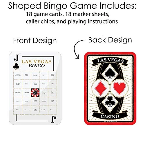 Big Dot Of Happiness Las Vegas - Bar Bingo Cards And Markers - Casino Party Bingo Game - Set Of 18 4 Big Dot Of Happiness Las Vegas - Bar Bingo Cards And Markers - Casino Party Bingo Game - Set Of 18 - Image 2