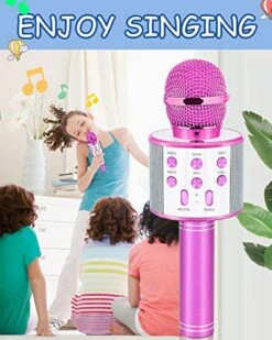 Dodosky Gifts For Girls Age 4-12, Karaoke Microphone Gifts For 4 5 6 7 8 9 10 11 12 Year Old Girls Toys For 4-12 Year Old Girls Birthday Gifts For 3-10 Year Old Girl - Purple 17 Dodosky Gifts For Girls Age 4-12, Karaoke Microphone Gifts For 4 5 6 7 8 9 10 11 12 Year Old Girls Toys For 4-12 Year Old Girls Birthday Gifts For 3-10 Year Old Girl - Purple -Folkmanis Toys Shop 51J0updre4L