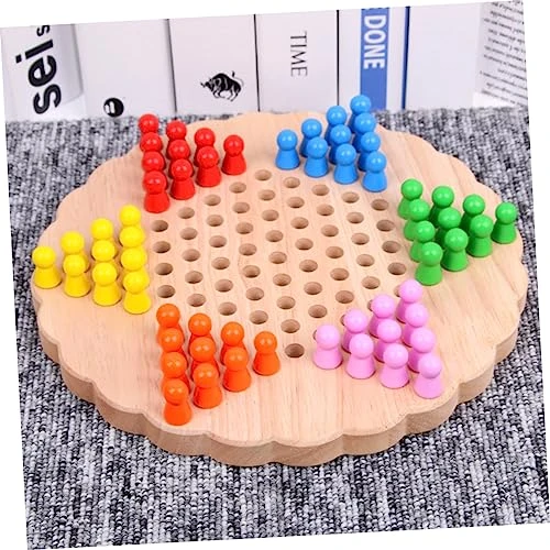 SAFIGLE 1pc Travel Chess Board Toys For Travel Desktop Toys Chess Game For Kids Intelligence Toy For Kids Chinese Draughts Backgammon Set Checkerboard Wooden Pattern China Child 5 SAFIGLE 1pc Travel Chess Board Toys For Travel Desktop Toys Chess Game For Kids Intelligence Toy For Kids Chinese Draughts Backgammon Set Checkerboard Wooden Pattern China Child - Image 3