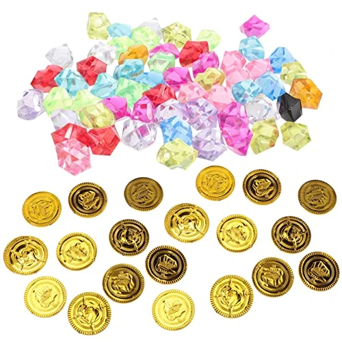 Gadpiparty Kids Toys Crystal Jewelry Pirate 1 Set Gold Coins Gemstones Pirate Buried Treasure Pirate Adventure Themed Game Jewelry Pirate Party Favors ( Assorted Color ) Playsets Jewelry Set Kid Toys 3 Gadpiparty Kids Toys Crystal Jewelry Pirate 1 Set Gold Coins Gemstones Pirate Buried Treasure Pirate Adventure Themed Game Jewelry Pirate Party Favors ( Assorted Color ) Playsets Jewelry Set Kid Toys