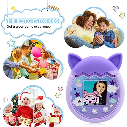 GENERIC 2 Pack Silicone Case For Tamagotchi Pix Virtual Pet Game Machine,Protective Soft Skin Cover For Tamagotchi Pix Sleeve Shell With Hand Strap(Purple+Pink) 7 GENERIC 2 Pack Silicone Case For Tamagotchi Pix Virtual Pet Game Machine,Protective Soft Skin Cover For Tamagotchi Pix Sleeve Shell With Hand Strap(Purple+Pink) - Image 5