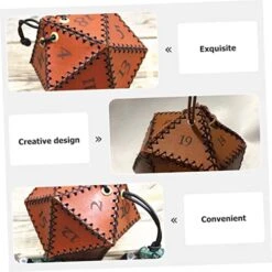 INOOMP Dice Storage Bag Dice Pouch For Board Game Drawstring Dice Bag Dice Bag For LARP Dice Case Dice Collection Bag Game Dice Pouch D20 Leather Jewelry Toy Bag Dice Bag For Dice -Folkmanis Toys Shop 51JNgGuUOjL