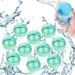 WELTRE Magnetic Reusable Water Balloons Quick Fill Self Sealing, 18 Pcs Silicone Water Balls For Pool, Beach, Backyard Water Fun Kids Toddlers Adults Outdoor Reusable Water Bomb Splash Ball Toys -Folkmanis Toys Shop 51JQFWLkiOL. AC