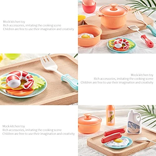 MIS1950s Kitchen Play Set With Accessories- Mini Kitchen Set With Realistic Light Sound - Indoor Games Kitchen Cooking Playset -Christmas Halloween Holiday Toys For Toddlers Children & Girls 6 MIS1950s Kitchen Play Set With Accessories- Mini Kitchen Set With Realistic Light Sound - Indoor Games Kitchen Cooking Playset -Christmas Halloween Holiday Toys For Toddlers Children & Girls - Image 4