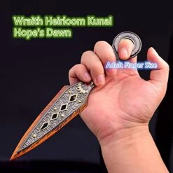 Superbuybox Apex New Wraith Heirloom Hope's Dawn Kunai Dagger Metal Knife Toys Game Collection Letter Opener Desk Decoration Backpack Pendant Gift 9'' Bearing Inside -Folkmanis Toys Shop 51JTRy89KUL