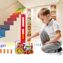 Domino Set Up Train, 80Pcs Domino Train Toy Blocks Set With Lights And Sounds, Creative Christmas Birthday Gifts For Kids 11 Domino Set Up Train, 80Pcs Domino Train Toy Blocks Set With Lights And Sounds, Creative Christmas Birthday Gifts For Kids -Folkmanis Toys Shop 51JWrshjtOL