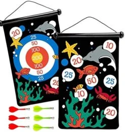 HearthSong Double-Sided Magnetic Canvas Kids' Target Game For Portable Play, Includes Six Magnetic Darts (Sports) 14 HearthSong Double-Sided Magnetic Canvas Kids' Target Game For Portable Play, Includes Six Magnetic Darts (Sports) -Folkmanis Toys Shop 51JYgVwsYoL. AC