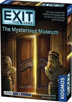 Thames & Kosmos Exit: The Mysterious Museum | Exit: The Game - A Kosmos Game | Family-Friendly, Card-Based At-Home Escape Room Experience For 1 To 4 Players, Ages 10+ -Folkmanis Toys Shop 51Jc62 8k9L. AC