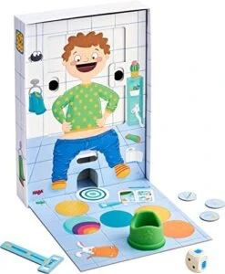 HABA 305485 My Very First Games: I Need To Potty- A Cooperative Dice Game For 1-4 Children Ages 2 And Up- English Instructions (Made In Germany) -Folkmanis Toys Shop 51JckwawlzL