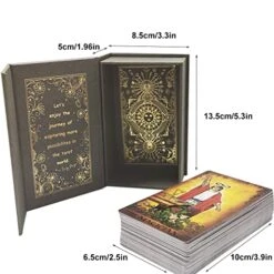 LHTHT Tarot Cards,Tarot Cards Deck For Beginners And Book Sets+Black Gold Tarot Cards Deck Storage Box,78Pcs Fate Forecasting Cards Game Set For Beginner And Expert Readers… 9 LHTHT Tarot Cards,Tarot Cards Deck For Beginners And Book Sets+Black Gold Tarot Cards Deck Storage Box,78Pcs Fate Forecasting Cards Game Set For Beginner And Expert Readers… -Folkmanis Toys Shop 51JfJwGGWcL