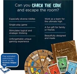 Thames & Kosmos Exit: The Mysterious Museum | Exit: The Game - A Kosmos Game | Family-Friendly, Card-Based At-Home Escape Room Experience For 1 To 4 Players, Ages 10+ -Folkmanis Toys Shop 51Jovq4rNnL