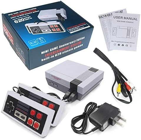 Classic Retro Game Console Mini Video Games Built-in With 620 Game 2 Joysticks AV Output Handheld Toys For Boys Player Console Family Kids, Adult, Children Gift, Birthday Gifts For Boys (620) 9 Classic Retro Game Console Mini Video Games Built-in With 620 Game 2 Joysticks AV Output Handheld Toys For Boys Player Console Family Kids, Adult, Children Gift, Birthday Gifts For Boys (620) - Image 7
