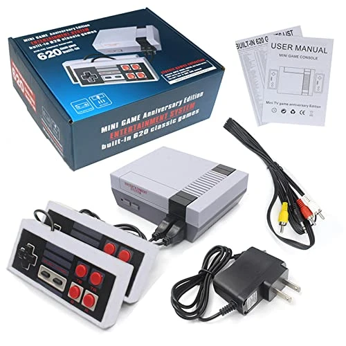 Classic Retro Game Console Mini Video Games Built-in With 620 Game 2 Joysticks AV Output Handheld Toys For Boys Player Console Family Kids, Adult, Children Gift, Birthday Gifts For Boys (620) 3 Classic Retro Game Console Mini Video Games Built-in With 620 Game 2 Joysticks AV Output Handheld Toys For Boys Player Console Family Kids, Adult, Children Gift, Birthday Gifts For Boys (620)