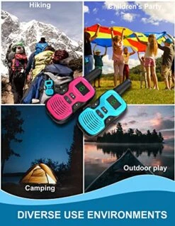 Hetyue 4Pcs Walkie Talkies For Kids Toys: Outdoor Toys For 3 4 5 6 7 8 9 10 11 12 Year Old Boys Girls Walkie Talkie Birthday Gifts - Long Range Camping Backyard Wakie-Talkies Party Favors Walky Talky -Folkmanis Toys Shop 51K29BSAlaL