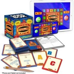 Press Your Luck Game Box, Full Of Trivia, Tactics, Choices, & Chances, Play With Family & Friends, Classic TV Game Show Travel-Friendly Entertainment 22 Press Your Luck Game Box, Full Of Trivia, Tactics, Choices, & Chances, Play With Family & Friends, Classic TV Game Show Travel-Friendly Entertainment -Folkmanis Toys Shop 51K4gl4ZgKL. AC