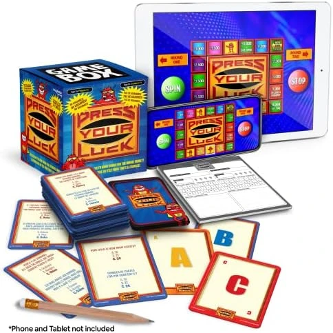 Press Your Luck Game Box, Full Of Trivia, Tactics, Choices, & Chances, Play With Family & Friends, Classic TV Game Show Travel-Friendly Entertainment 12 Press Your Luck Game Box, Full Of Trivia, Tactics, Choices, & Chances, Play With Family & Friends, Classic TV Game Show Travel-Friendly Entertainment - Image 10