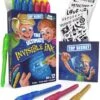 Sticky Lil Finger Invisible Ink Pens And Notebooks Set - Disappearing Ink Pen For Kids - Spy Pens For Kids Invisible Ink - Magic Pens For Kids - Invisible Ink Pens With UV Light For Kids UV Pen Light -Folkmanis Toys Shop 51K8hmzj7DL