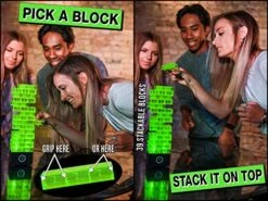 ShiZap! The Energized Stacking Block Game - Electric Shocking Light Up Tumble Tower - Family-Friendly Party Games For Teens And Adults -Folkmanis Toys Shop 51KBaZWH3sL