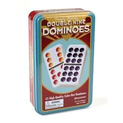 Pressman Double 12 Color Dot Dominos In A Tin, 5" 5 Pressman Double 12 Color Dot Dominos In A Tin, 5" -Folkmanis Toys Shop 51KEmDKHs9L