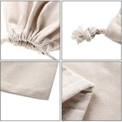 Gejoy 2 Pieces Money Bags Bank Robber Costume Canvas Bag Dollar Sign Bag For Toy Favor Bank Robber Themed Party Halloween, 30 By 40 Cm -Folkmanis Toys Shop 51KGQnQkeNL