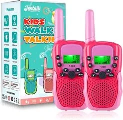 Jeebuu Toys For 3-12 Year Old Girls, 2 Pack Walkie Talkies For Kids 22 Channels 3 Kms Range 2 Way Radio For Indoor Outdoor Camping Hiking, Ideal Christmas Birthday Gifts For 3-12 Year Old Girls Boys -Folkmanis Toys Shop 51KGkh25jCL. AC