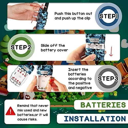 LOOIKOOS Walkie Talkies For Kids, 3 KMs Long Range 2 Way Radio Toys For Boys And Girls Walky Talky Gifts 3 Pack 7 LOOIKOOS Walkie Talkies For Kids, 3 KMs Long Range 2 Way Radio Toys For Boys And Girls Walky Talky Gifts 3 Pack - Image 5