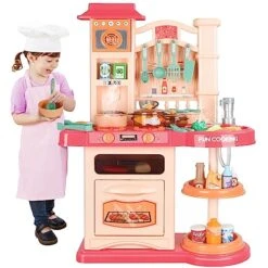 Play Kitchen Set For Kids 57 Pcs Play Realistic Kitchen Toys Features Sounds & Light, Faucet, Sink Steaming Cooking Stove, Bracket Storage Play Food Accessories Utensils For Toddlers Girls Boys 11 Play Kitchen Set For Kids 57 Pcs Play Realistic Kitchen Toys Features Sounds & Light, Faucet, Sink Steaming Cooking Stove, Bracket Storage Play Food Accessories Utensils For Toddlers Girls Boys -Folkmanis Toys Shop 51KXh3IkMBL