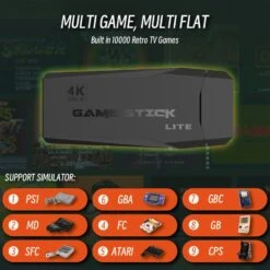 GENERIC IncrediShop Retro Arcade Video Game HDMI Console W/ 2X Wireless Controllers And 10.000 Games For TV -Folkmanis Toys Shop 51KZqra2LXL