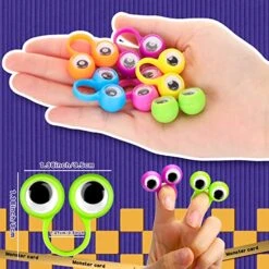 Libima 180 Pcs Eye Finger Puppets Googly Eye Rings Wiggly Eyeball Finger Puppet Rings Plastic Eye On Party Favor Toys For Classroom Reading Prizes Goodie Bag Stuffer Festivals Decorations, 6 Color 10 Libima 180 Pcs Eye Finger Puppets Googly Eye Rings Wiggly Eyeball Finger Puppet Rings Plastic Eye On Party Favor Toys For Classroom Reading Prizes Goodie Bag Stuffer Festivals Decorations, 6 Color -Folkmanis Toys Shop 51Kafn6HdAL