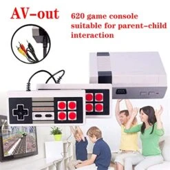 Classic Retro Game Console Mini Video Games Built-in With 620 Game 2 Joysticks AV Output Handheld Toys For Boys Player Console Family Kids, Adult, Children Gift, Birthday Gifts For Boys (620) 12 Classic Retro Game Console Mini Video Games Built-in With 620 Game 2 Joysticks AV Output Handheld Toys For Boys Player Console Family Kids, Adult, Children Gift, Birthday Gifts For Boys (620) -Folkmanis Toys Shop 51KgmyDJZ6L