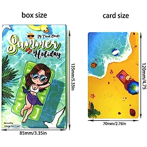 Summer Holiday Tarot: A Tropical Escape To Fun And Magic, 78 Cartoon Tarot Cards In Standard Size With Guidebook For Beginners - 4.75" X 2.75" (120mm X 70mm) 6 Summer Holiday Tarot: A Tropical Escape To Fun And Magic, 78 Cartoon Tarot Cards In Standard Size With Guidebook For Beginners - 4.75" X 2.75" (120mm X 70mm) - Image 4