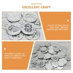 Amosfun 200Pcs Yes No Coin Decision Maker Coin Plastic Coin Toy Lucky Coin Party Game Prop -Folkmanis Toys Shop 51KnNOizMRL