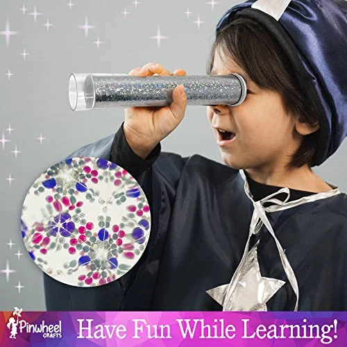 Pinwheel Crafts Kaleidoscope Kit For Kids - DIY Colorful Kaleidoscope Toy Educational Science Kit With Glowing Stars, Kids Crafts And STEM Building Toys, Arts And Crafts Science Experiments 7 Pinwheel Crafts Kaleidoscope Kit For Kids - DIY Colorful Kaleidoscope Toy Educational Science Kit With Glowing Stars, Kids Crafts And STEM Building Toys, Arts And Crafts Science Experiments - Image 5