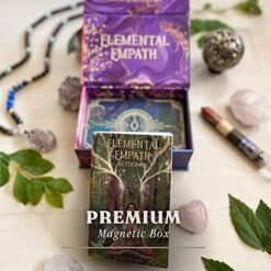 Earth Moon Magick Elemental Empath Tarot Cards Set Oracle Deck – 52 Tarot Cards With Guidebook Oracle Cards Set Promotes Clarity, Spiritual Awakening – Recycled Paper Oracle Cards With Guide Book -Folkmanis Toys Shop 51KtB4D8vIL
