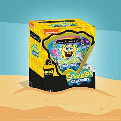 USAopoly Trivial Pursuit SpongeBob SquarePants Quickplay Edition | Trivia Game Questions From Nickelodeon's SpongeBob SquarePants | 600 Questions & Die In Travel Container | Officially Licensed SpongeBob Game 7 USAopoly Trivial Pursuit SpongeBob SquarePants Quickplay Edition | Trivia Game Questions From Nickelodeon's SpongeBob SquarePants | 600 Questions & Die In Travel Container | Officially Licensed SpongeBob Game - Image 5