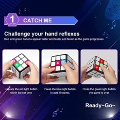 Flashing Cube Electronic Memory & Brain Game, RCPLAGA 7-in-1 Handheld Game For Kids, Smart Music Game Cube For Kids Boys And Girls, Fun Gift Toy For Kids Ages 6-12 Years Old -Folkmanis Toys Shop 51LAy02xyOL