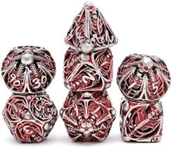 Hollow Metal DND Game Dice Dragon Design Ancient Iron 7Pcs Set For Dungeons And Dragons RPG MTG Table Games D&D Pathfinder Shadowrun And Math Teaching (with Metal Case) 26 Hollow Metal DND Game Dice Dragon Design Ancient Iron 7Pcs Set For Dungeons And Dragons RPG MTG Table Games D&D Pathfinder Shadowrun And Math Teaching (with Metal Case) -Folkmanis Toys Shop 51LDw VL SL. AC