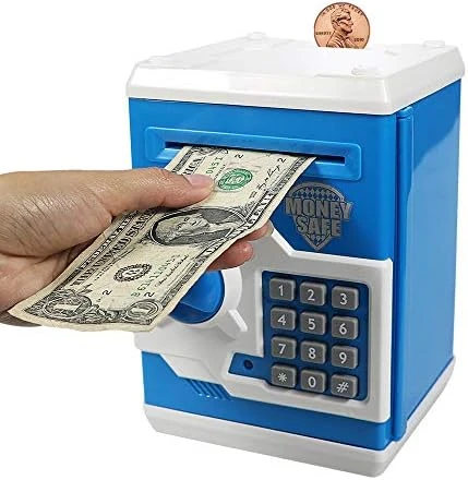Elemusi Cartoon Electronic Password Mini ATM Piggy Bank Cash Coin Can Auto Scroll Paper Money Saving Box, For Children Kids 7 Elemusi Cartoon Electronic Password Mini ATM Piggy Bank Cash Coin Can Auto Scroll Paper Money Saving Box, For Children Kids - Image 5