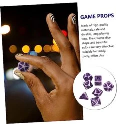 Alasum 3 Sets 7pcs Vintage Faceted Dice Pub Dice Toys Number Dice Dice Vintage Toys Role Playing Dice Toys In Bulk Polyhedron Dices Party Supplies Funny Dice Game Props Purple Mini -Folkmanis Toys Shop 51LH5ED9j3L