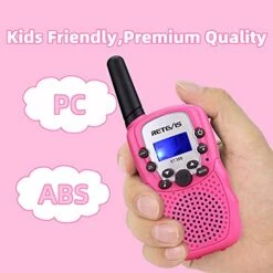 Retevis RT-388 Kids Walkie Talkies Rechargeable, Gifts For 5-13 Year Old Girls Boys, Walkie Talkie With Charging Cable Batteries, 22 CH, Flashlight, Family Holiday Outdoor Camping(Pink,2 Pack) 11 Retevis RT-388 Kids Walkie Talkies Rechargeable, Gifts For 5-13 Year Old Girls Boys, Walkie Talkie With Charging Cable Batteries, 22 CH, Flashlight, Family Holiday Outdoor Camping(Pink,2 Pack) -Folkmanis Toys Shop 51LO0Iq0uYS