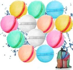 Reusable Water Bomb Balloons, THIIXDAI Self-Sealing Water Bomb For Kids Adults Party Water Games Toy, Latex-Free Silicone Water Splash Ball With Mesh Bag Summer Fun Outdoor Activities Supplies 6 Pcs -Folkmanis Toys Shop 51LQ4Qw4RxL. AC