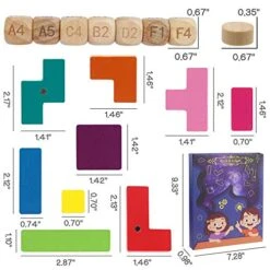 KANKOJO Wooden Magnetic Blocks Puzzle Tangram Brain Teasers Magnet Jigsaw Games STEM Educational Learning Montessori IQ Challenge Toy Puzzles For Kids Ages 8-12 Adults 13 KANKOJO Wooden Magnetic Blocks Puzzle Tangram Brain Teasers Magnet Jigsaw Games STEM Educational Learning Montessori IQ Challenge Toy Puzzles For Kids Ages 8-12 Adults -Folkmanis Toys Shop 51LQhttLq2L