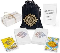 Prophet Tarot Cards With Guide Book, 78 Original Tarot Cards Deck Fortune Telling Game For Beginners Expert Readers, Classic Traditional Tarot Size 4.8" X 2.76" (Black) 17 Prophet Tarot Cards With Guide Book, 78 Original Tarot Cards Deck Fortune Telling Game For Beginners Expert Readers, Classic Traditional Tarot Size 4.8" X 2.76" (Black) -Folkmanis Toys Shop 51LRk8QX2L. AC
