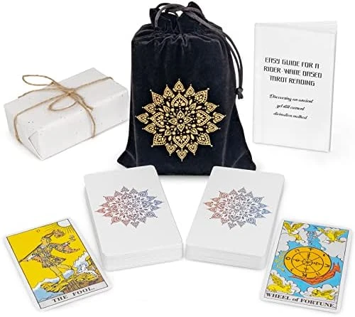 Prophet Tarot Cards With Guide Book, 78 Original Tarot Cards Deck Fortune Telling Game For Beginners Expert Readers, Classic Traditional Tarot Size 4.8" X 2.76" (Black) 10 Prophet Tarot Cards With Guide Book, 78 Original Tarot Cards Deck Fortune Telling Game For Beginners Expert Readers, Classic Traditional Tarot Size 4.8" X 2.76" (Black) - Image 8