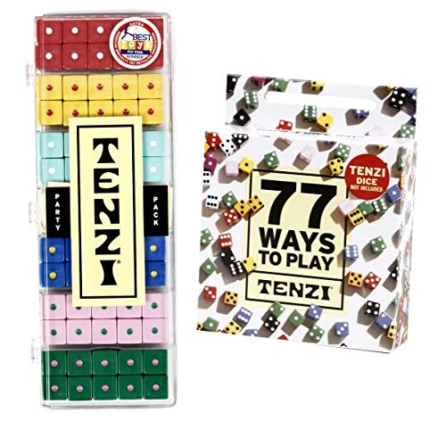 TENZI Party Pack Dice Game Bundle With 77 Ways To Play TENZI - A Fun, Fast Frenzy For The Whole Family - 6 Sets Of 10 Colored Dice - Colors May Vary 3 TENZI Party Pack Dice Game Bundle With 77 Ways To Play TENZI - A Fun, Fast Frenzy For The Whole Family - 6 Sets Of 10 Colored Dice - Colors May Vary