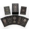 ACELION Original Plastic Tarot Card Set With Guide, Waterproof Tarot Cards，78 Pieces Of Tarot Cards With Gold Foil On The Surface， Fortune-Telling Game, Tarot For Beginners -Folkmanis Toys Shop 51LTV8eyitL