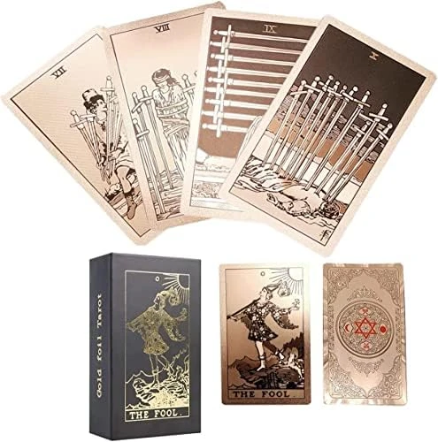 VOVCIG Tarot Cards With Guidebook Tarot Cards Deck Set,PVC Waterproof Tarot Cards Divination Tool For Beginners And Expert Readers(Rose Gold)… 13 VOVCIG Tarot Cards With Guidebook Tarot Cards Deck Set,PVC Waterproof Tarot Cards Divination Tool For Beginners And Expert Readers(Rose Gold)… - Image 11