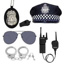 TUSAUW 5Pcs Police Accessories For Kids Toy Police Badge For Kids Police Handcuffs Walkie-Talkie Sunglasses Police Pretend Play Toy Set Roleplay Cosplay Porps For Theme Party,Children's Day Gift 16 TUSAUW 5Pcs Police Accessories For Kids Toy Police Badge For Kids Police Handcuffs Walkie-Talkie Sunglasses Police Pretend Play Toy Set Roleplay Cosplay Porps For Theme Party,Children's Day Gift -Folkmanis Toys Shop 51LaoiNGhHL. AC